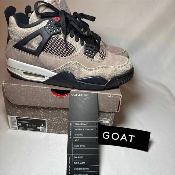 Size 8 - Nike Air Jordan 4 Retro Taupe Haze Men's Shoes Ships Now - Picture 1 of 10
